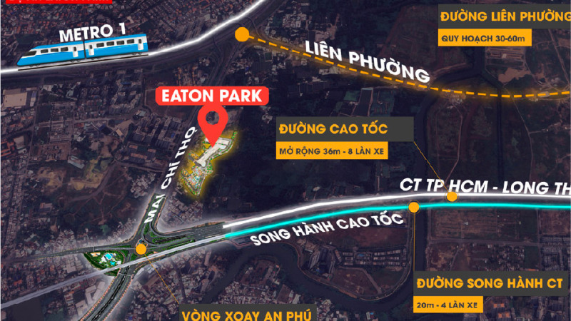 Vị trí kết nối giao thông thuận tiện